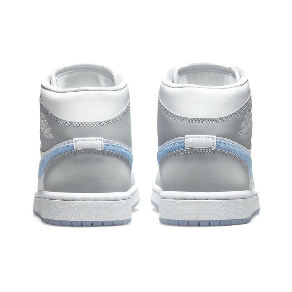 Кроссовки Air Jordan 1 Mid Wolf Grey Aluminum