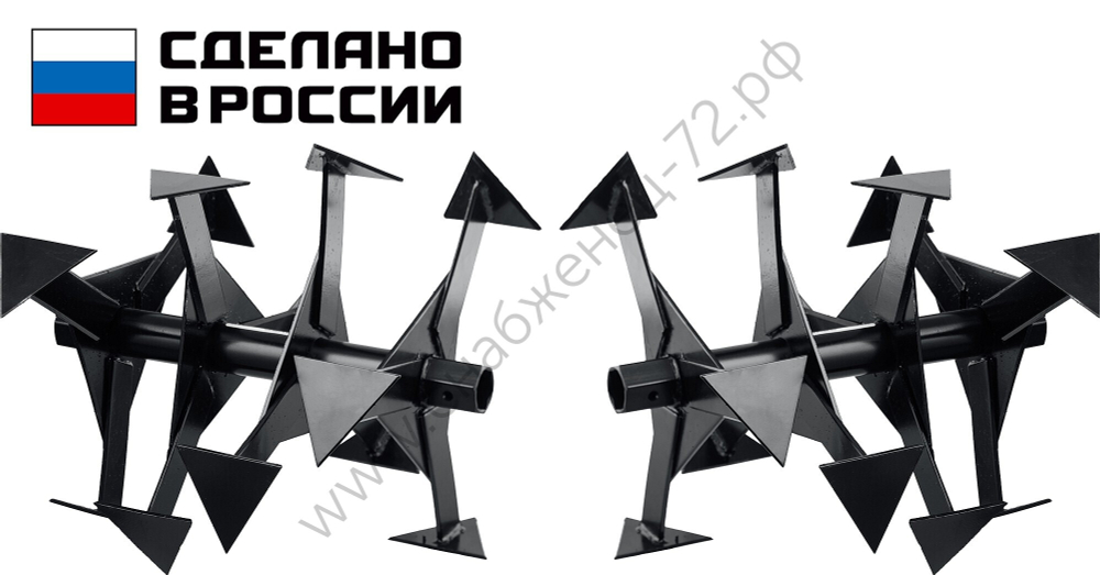 ЗУБР Ф-2, НЕХ 32, фрезы гусиные лапки для мотоблоков (707108-2)