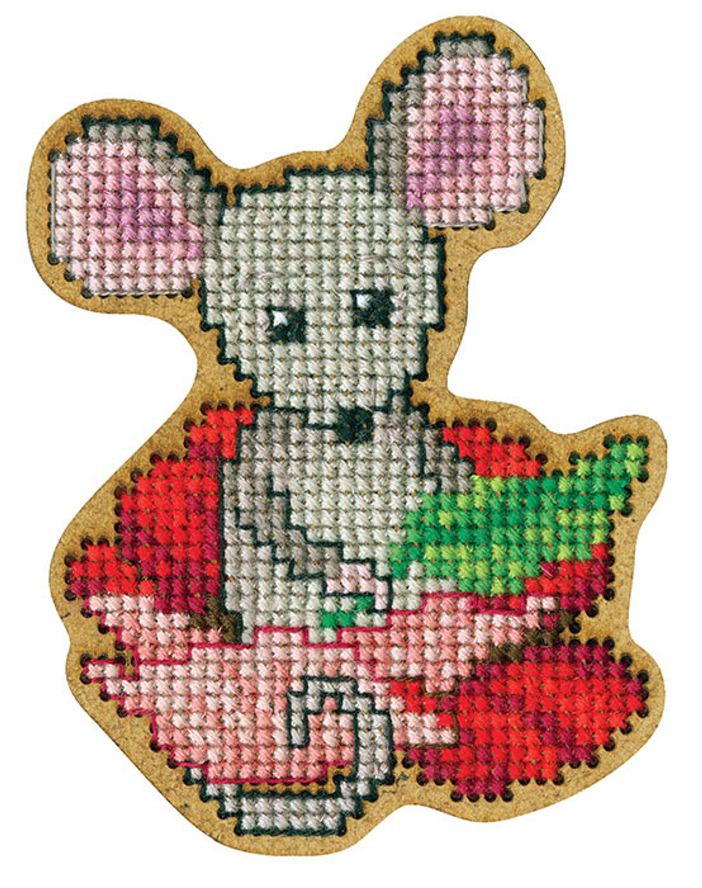 Коллекция:	Вышивка по перфорированной форме¶Название по-английски:	Wooden cross-stitch kit¶Название