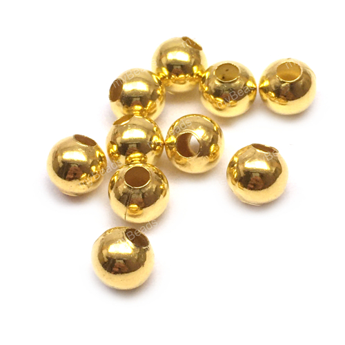 Бусины-разделители для украшений 6 мм (10 мм), под золото