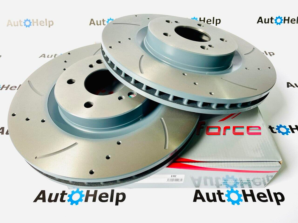 Диск тормозной перфорированный G-Brake GFR-20087R передний правый 323mm