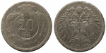 Австрия 20 геллеров, 1892-1914 XF