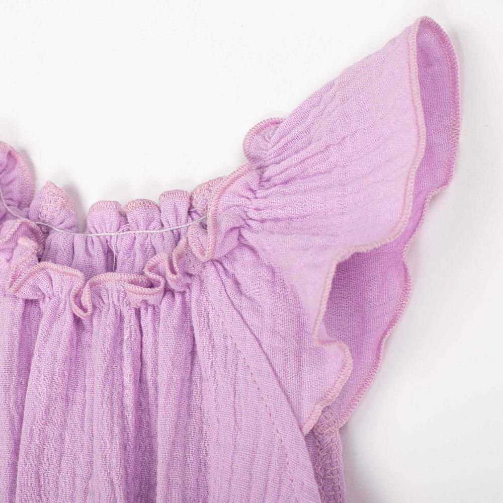 Песочник муслиновый с крылышками "Лаванда" 0+