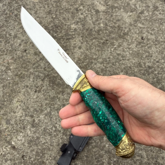 Нож туристический ковка х12мф кизлярский