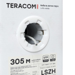 Кабель витая пара TERACOM PRO Cat.6 U/UTP 4 пары solid 23AWG оболочка LSZH нг(А)-HF цвет серый (упак. 305м) (305.00 шт.)