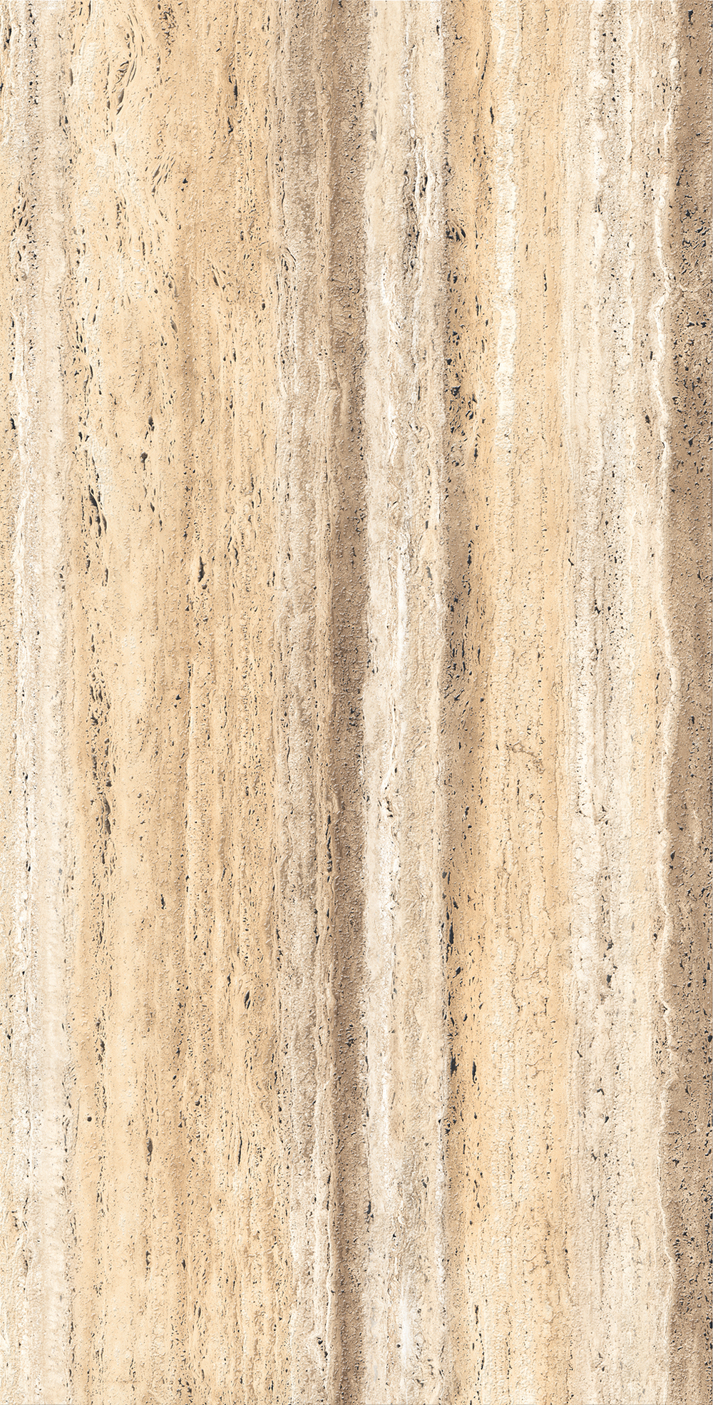 Керамогранит, Creanza, ROCK TRAVERTINO BEIGE, 1200x600 мм, матовая с 3D-глазурью