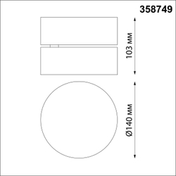358749 OVER NT21 355 белый Светильник накладной светодиодный IP20 LED 24W 4000K 2100Лм 100-265V PROMETA