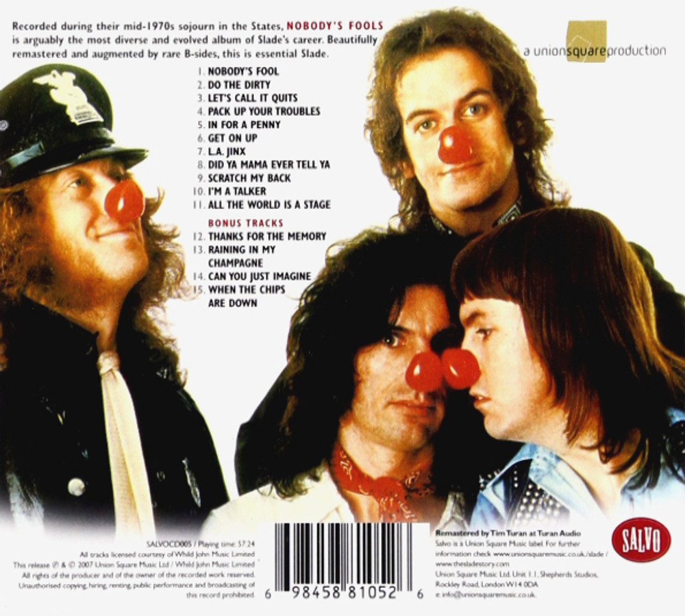 Slade / Nobody's Fools (CD)