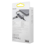 USB Хаб Baseus Metal Gleam 7in1 Multifunctional Type-C HUB (Type-C to 2xHDMI+3xUSB3.0+PD+RJ45)