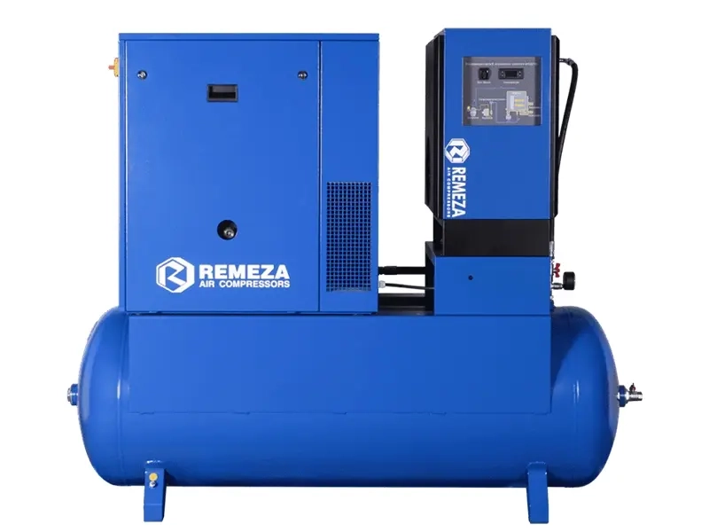 Винтовой компрессор Remeza ВК10E-8-500Д на ресивере 500л с осушителем