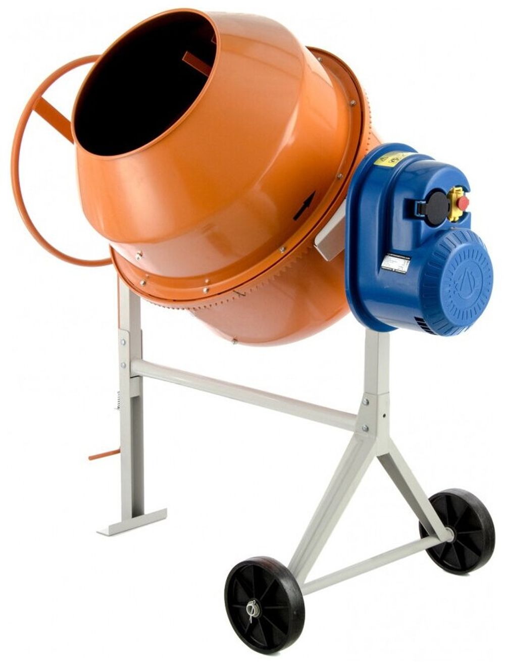 Бетоносмеситель электрический DENZEL B-200 1000Вт, 200л, чугунный венец 95424 (Скидка 30 %, витринный образец)