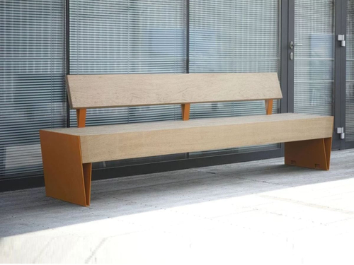 Скамья Аврора со спинкой