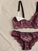 Burgundy Bra Лиф