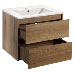 База под раковину Gio 600 подвесная, 2 выкатных ящика soft-close, T.Oak, , шт