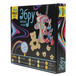 Набор для рисования на воде "Эбру" 5 красок, 6 фигурок, лоток А6, Magic ART (Т-Ц)