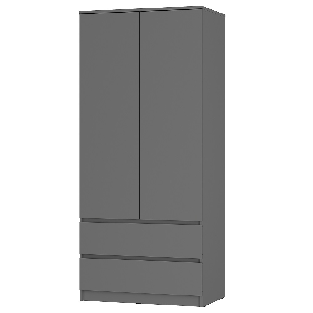 Шкаф с антресолью Симпл ШК-03, графит