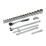 Набор инструментов, 1/2", CrV, 120 зубьев, 24 предмета Gross