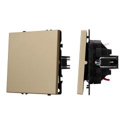 Механизм звонкового выключателя SWT-NOBE-MKR1-SFPL-GD (230V, 10A) (Arlight, Золотой песок) 054271(1)