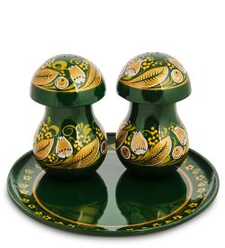 Народные промыслы ХЛ-071/1 Набор для специй 3-х пред. (Хохлома)