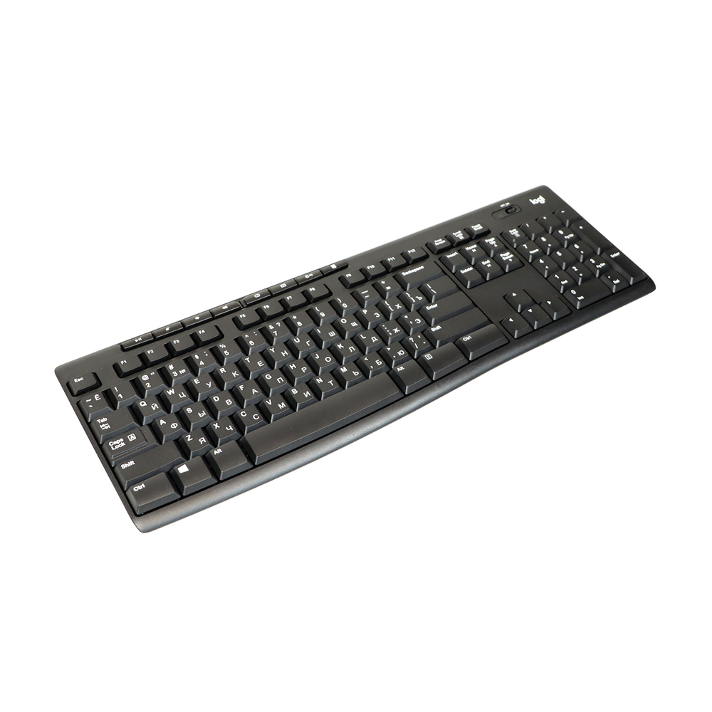 Клавиатура беспроводная Logitech K270, черный, Retail, мембранная, радиоканал, AAA (920-003058)