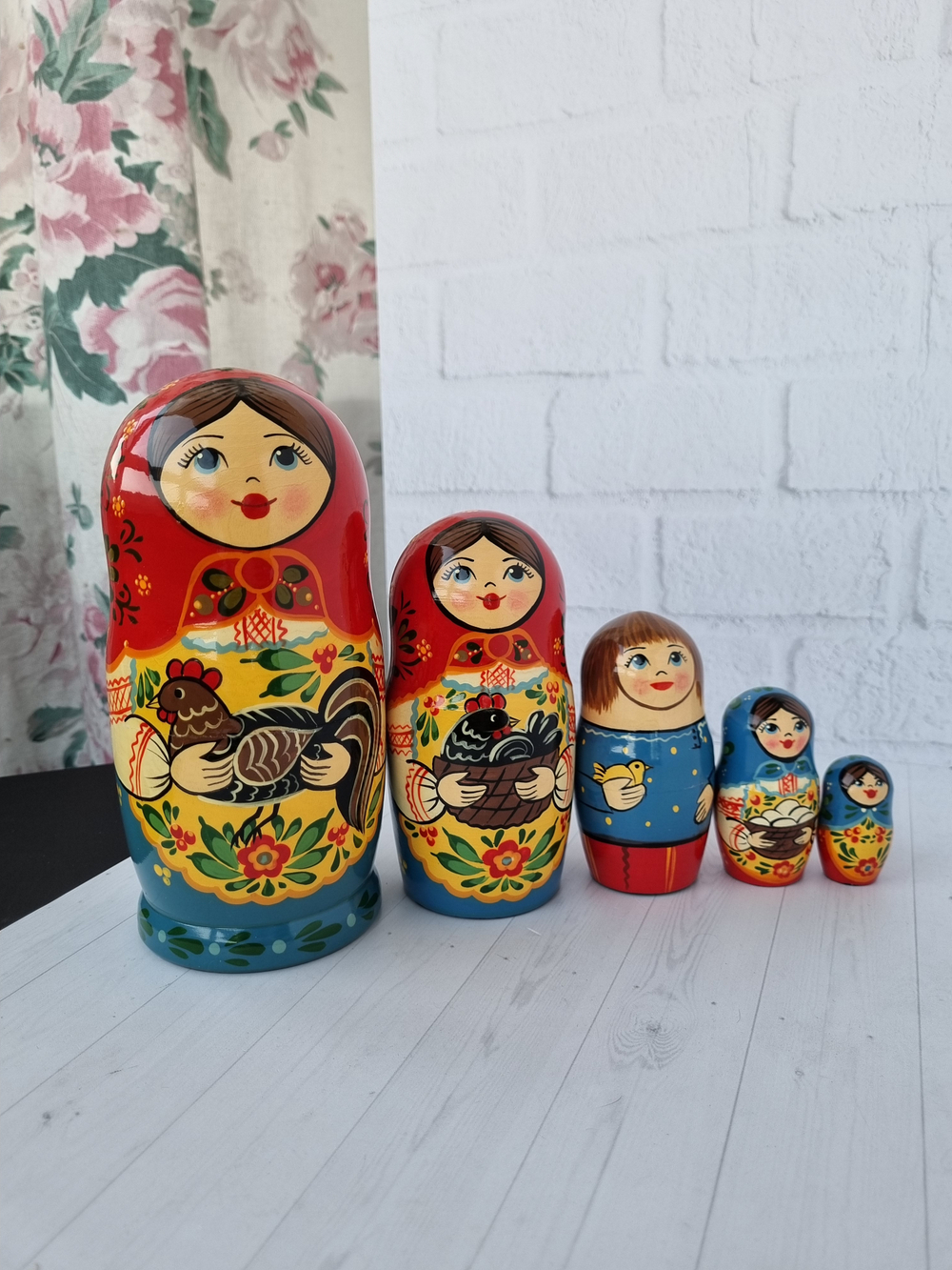 Матрешка "с курочкой" традиция 5мест