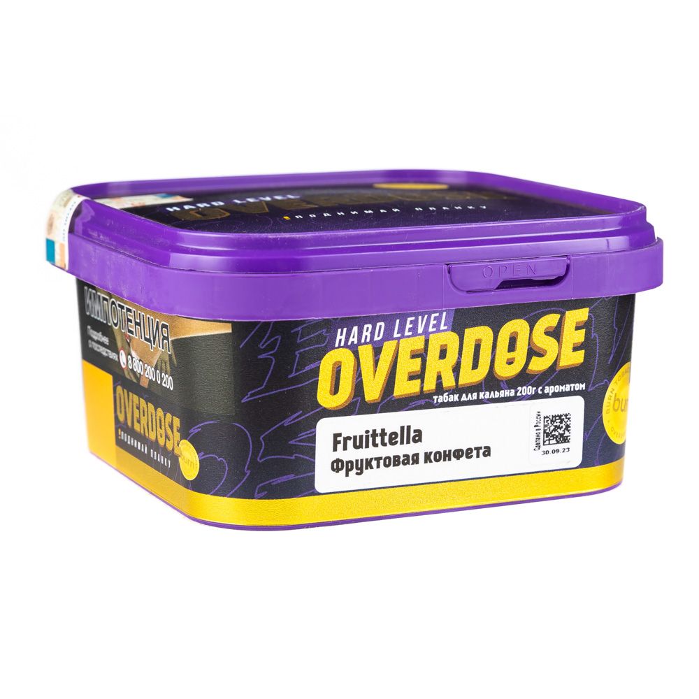 М. Табак для кальяна Overdose Fruittella (Фруктовая конфета), 200 г