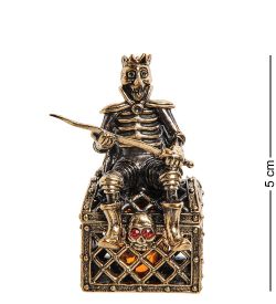 Народные промыслы AM-2705 Фигурка «Кащей Бессмертный» (латунь, янтарь)
