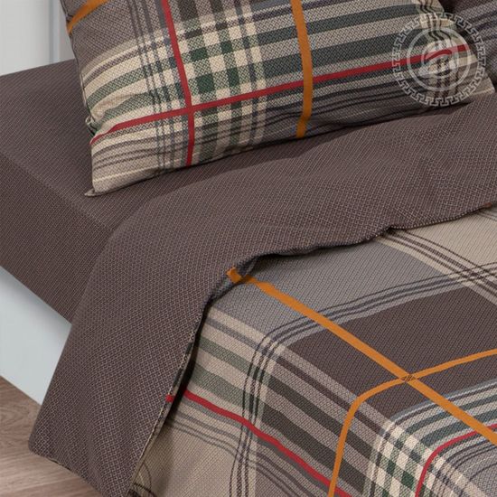 Двухспальный комплект постельного белья с простыней на резинке Сеньор бязь Премиум наволочки 70x70 см