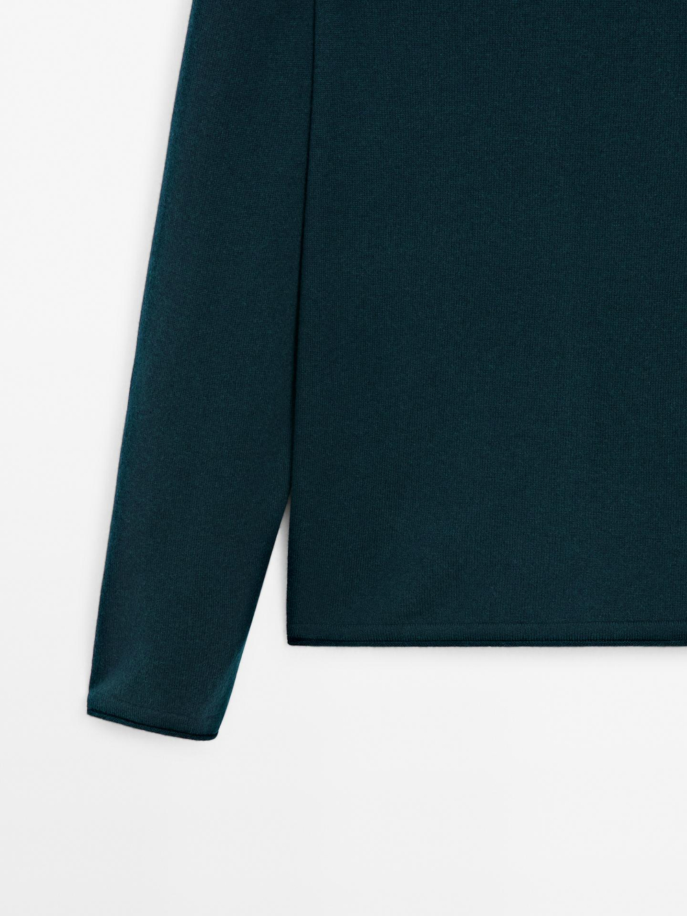 Massimo Dutti СВИТЕР ИЗ СМЕСОВОЙ ШЕРСТИ, ТРАВЯНИСТО-ЗЕЛЕНЫЙ