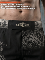 Шорты для MMA LEGENDA Варяги черные