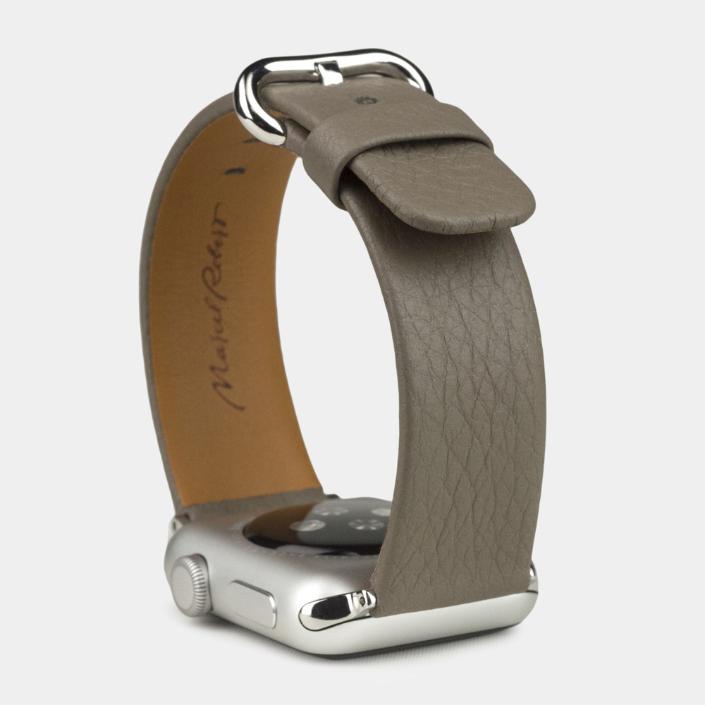 Ремешок для Apple Watch 44/45/46 mm из кожи теленка, цвета мусс