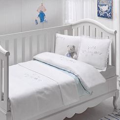 Детское постельное белье COUPLE BEBE голубой сатин делюкс TIVOLYO HOME Турция