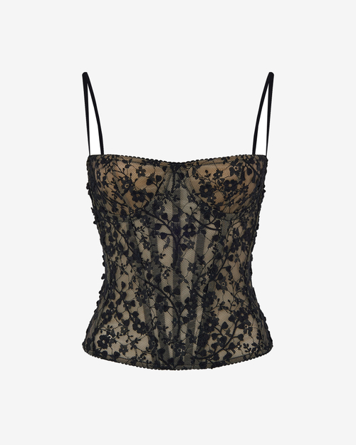 Топ корсетного типа из кружева