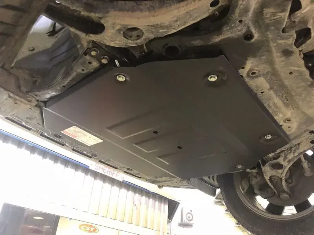 Защита картера двигателя, КПП (2,5 мм, сталь) для Mitsubishi Delica 2018-2023 (V = 2.3d AT 4WD) Sheriff.14.5354