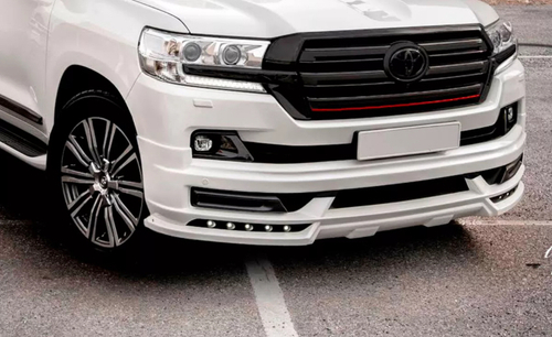 Накладка на передний бампер wald Toyota LC200