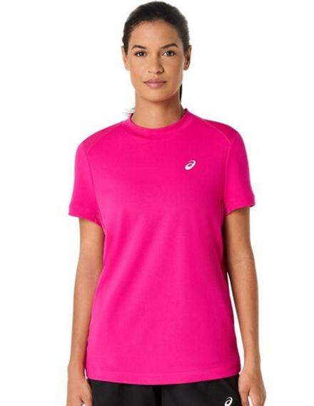 Женская теннисная футболка Asics Court Short Sleeve - Розовый