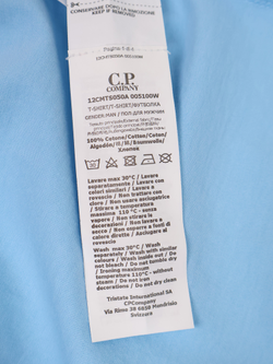 Футболка C.P. Company 30/1 Jersey Vertical Logo Sky Blue