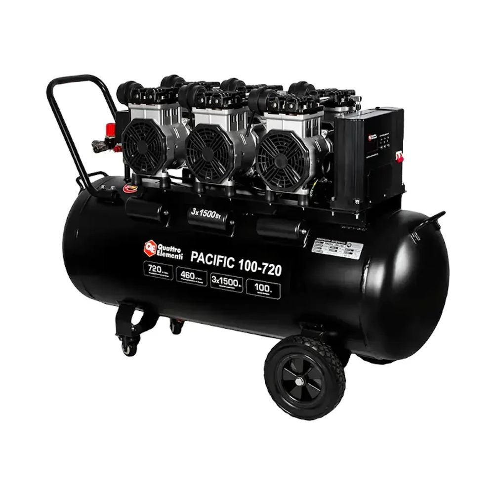 QUATTRO ELEMENTI PACIFIC 100-720 компрессор поршневой безмасляный 915-380