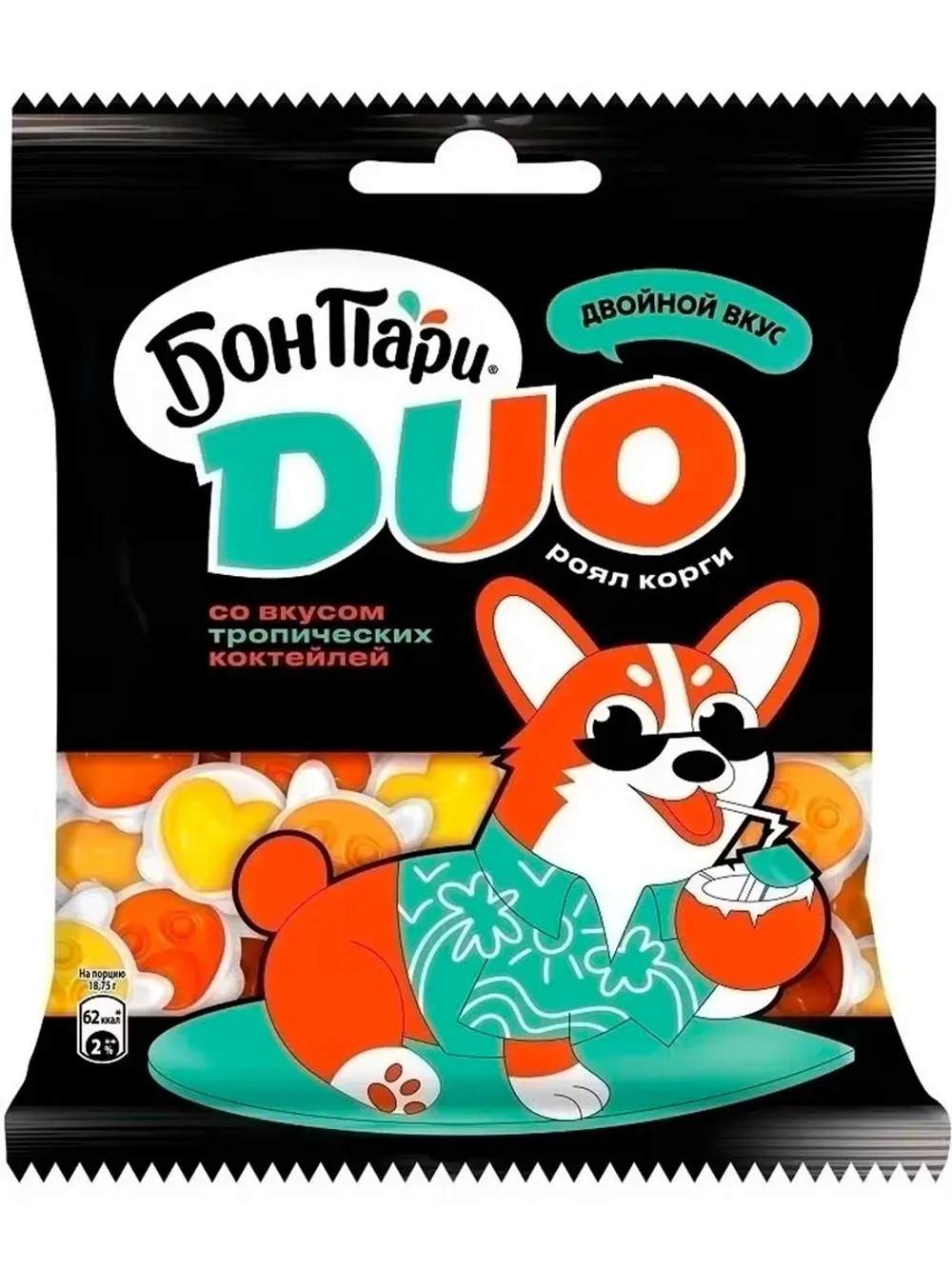 Мармелад Бон Пари Дуо ассорти вкусов 100 г * 2 шт