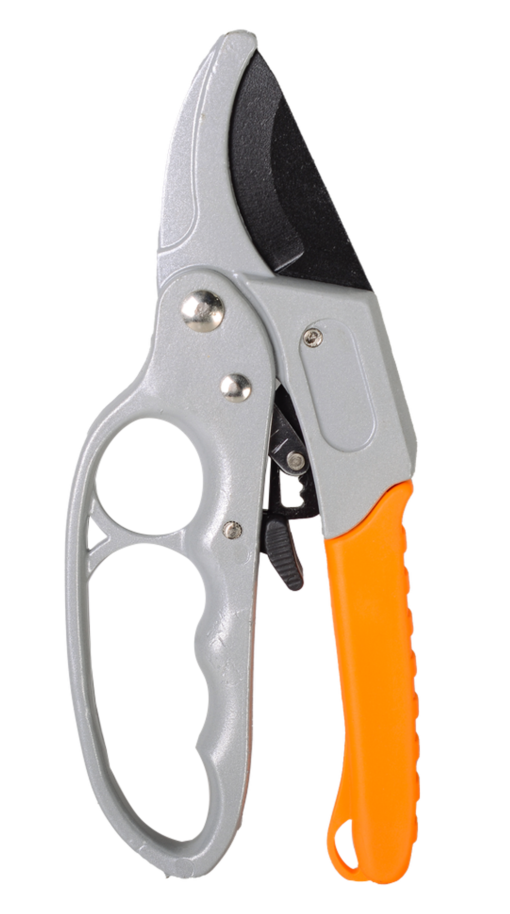 Секатор ВИХРЬ 200мм (возвратная пружина, храповый механизм, тефлоновое покрытие, обрезиненные рукоятки)