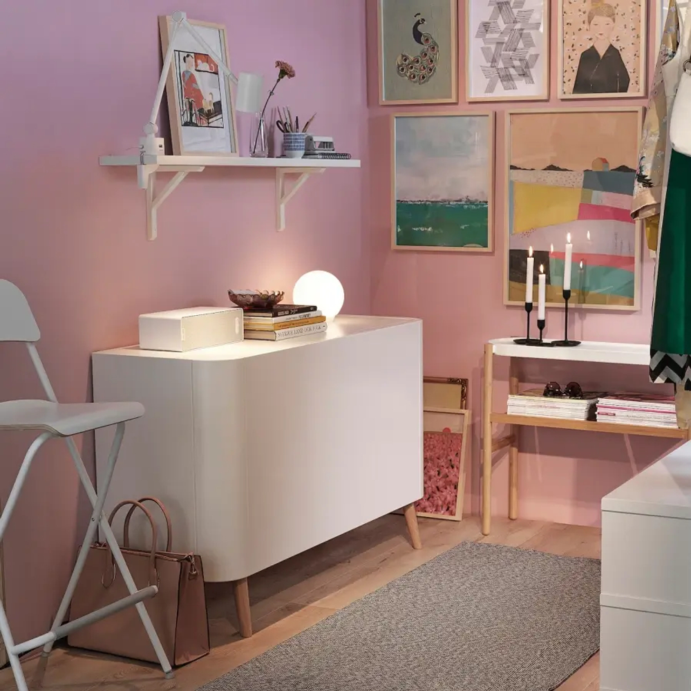 Комод/стол письменный - IKEA FÄLLSKÄR/FALLSKAR/ФАЛЛСКАР ИКЕА, белый