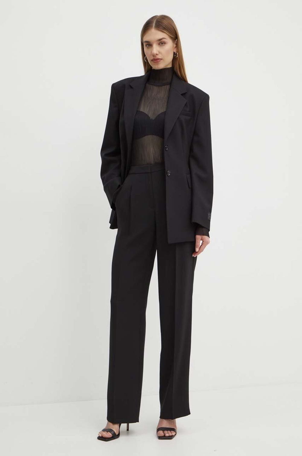 Водолазка женская BOSS Emata_Mesh 10250975 01