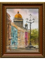 Картина маслом Исаакиевский собор. Фонарь Шеренкова