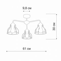 Подвесной светильник Vitaluce V3102 V3102-0/3PL