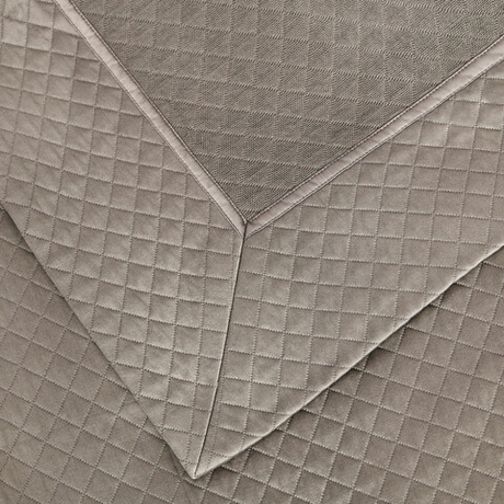 Покрывало из хлопка 260x280 Claire Batiste Atelier CNV серый графит