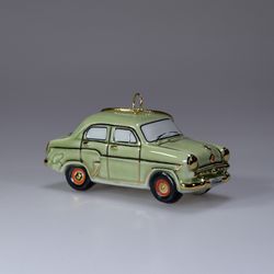 Фарфоровая ёлочная игрушка автомобиль 407