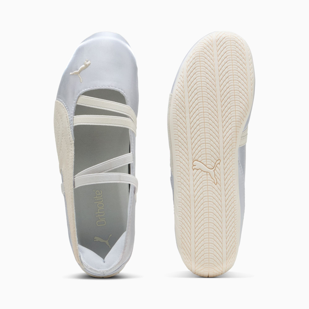 PUMA Женские кроссовки-балетки Speedcat Satin, серебряный