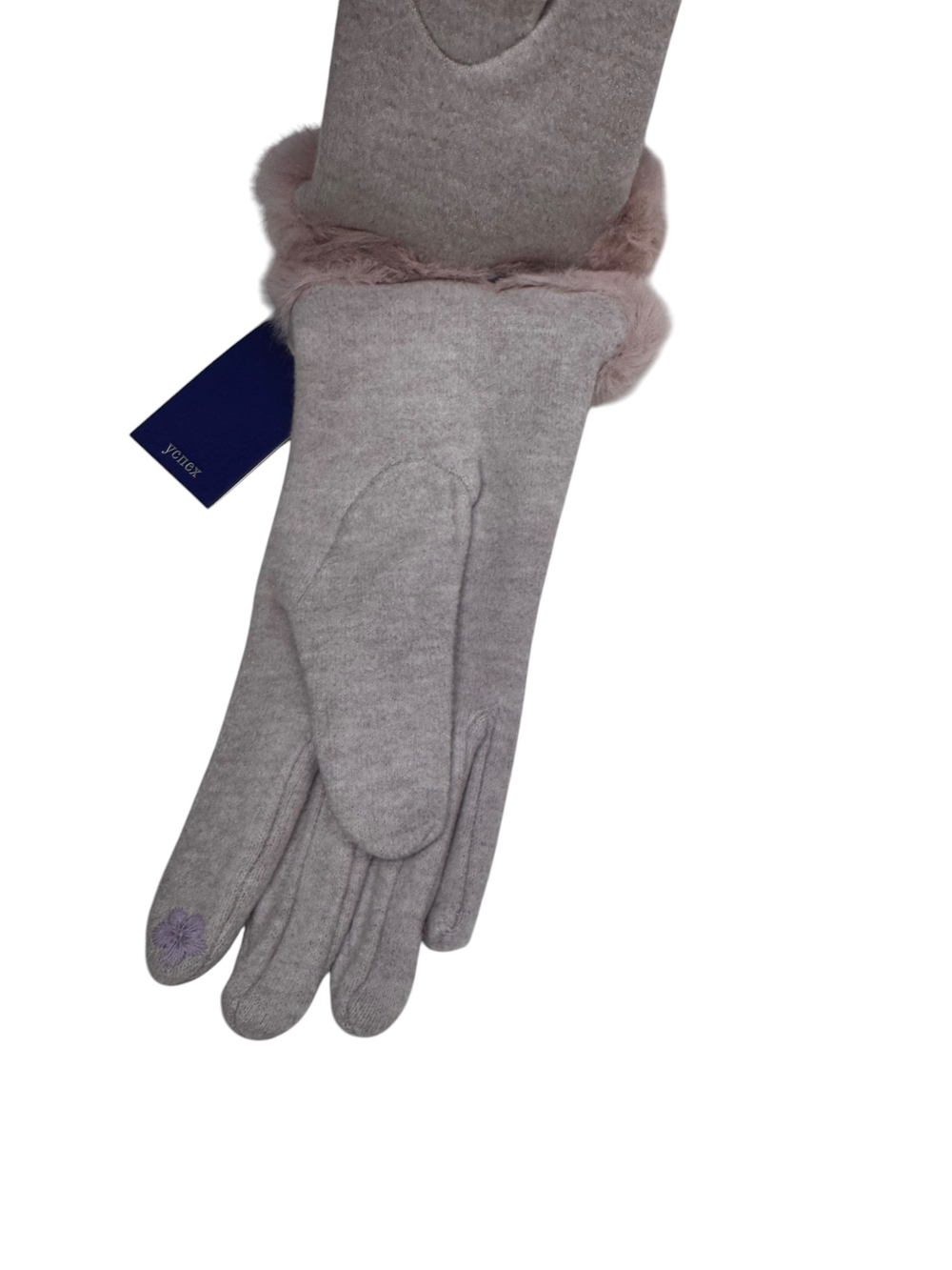 Перчатки. Женские. Верх: Текстильные.Кашемировые.С опушкой. Подклад: Плюш-флис.В упаковке 12 шт,разные цвета.