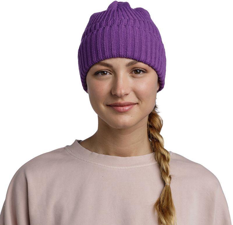 Шапка вязаная с флисом Buff Knitted & Fleece Band Hat Renso Purple Фото 4
