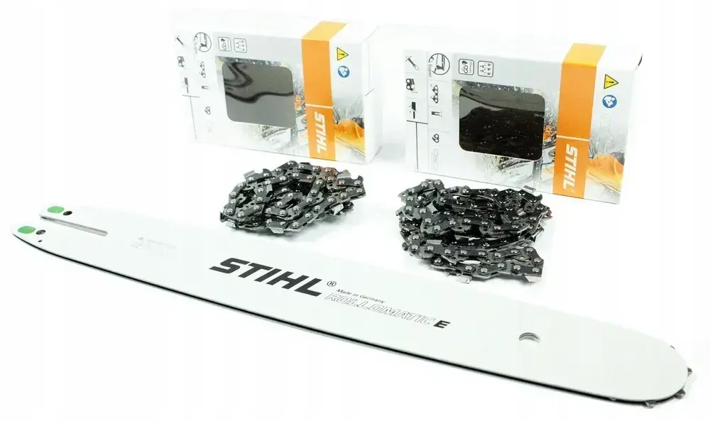 STIHL комбо-набор 1 шина + 2 цепи для бензопилы штиль 180/210/230/250 шина 35 см (14"), шаг 3/8", паз 1,3 мм, 50 звеньев